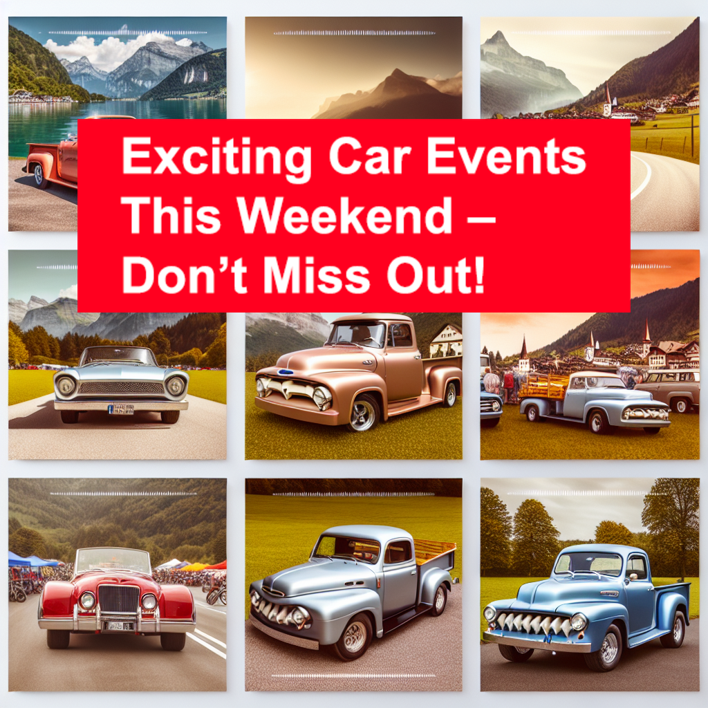 Upcoming Events this Weekend (Oct 4-5, 2025): Experience Classic Cars and Trucker Spectacles