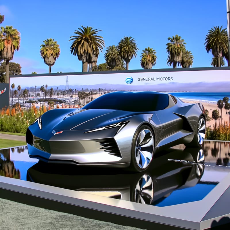 GM Unveils Futuristic Electric Corvette Concept in California