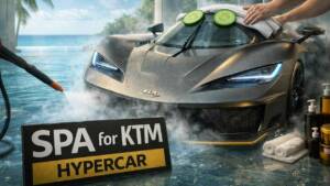 Eco Steam Detailing on a KTM Hypercar